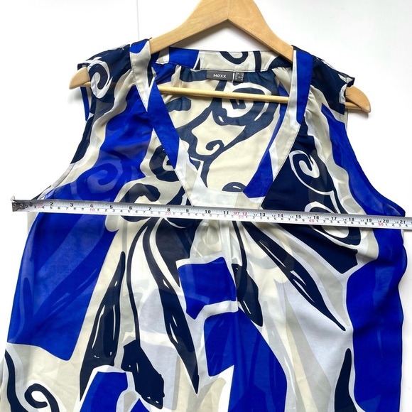 Mexx Blue and Black Abstract Midi Dress printed - Picture 6 of 6